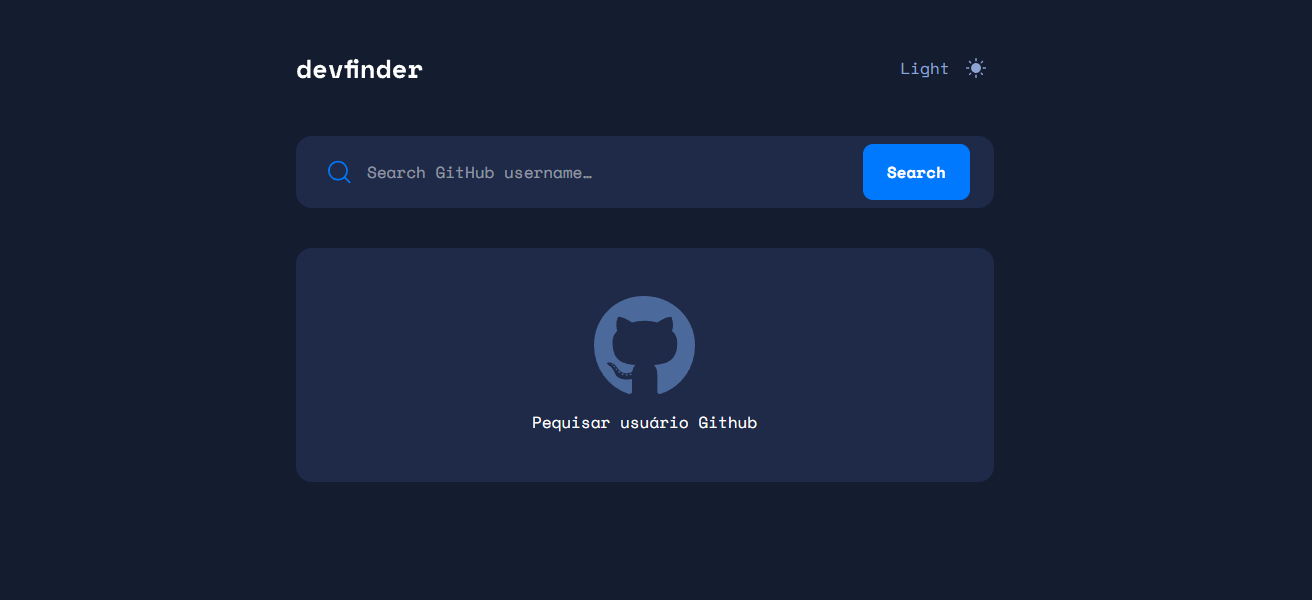 Preview Devfinder